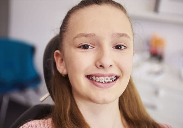 girl with braces