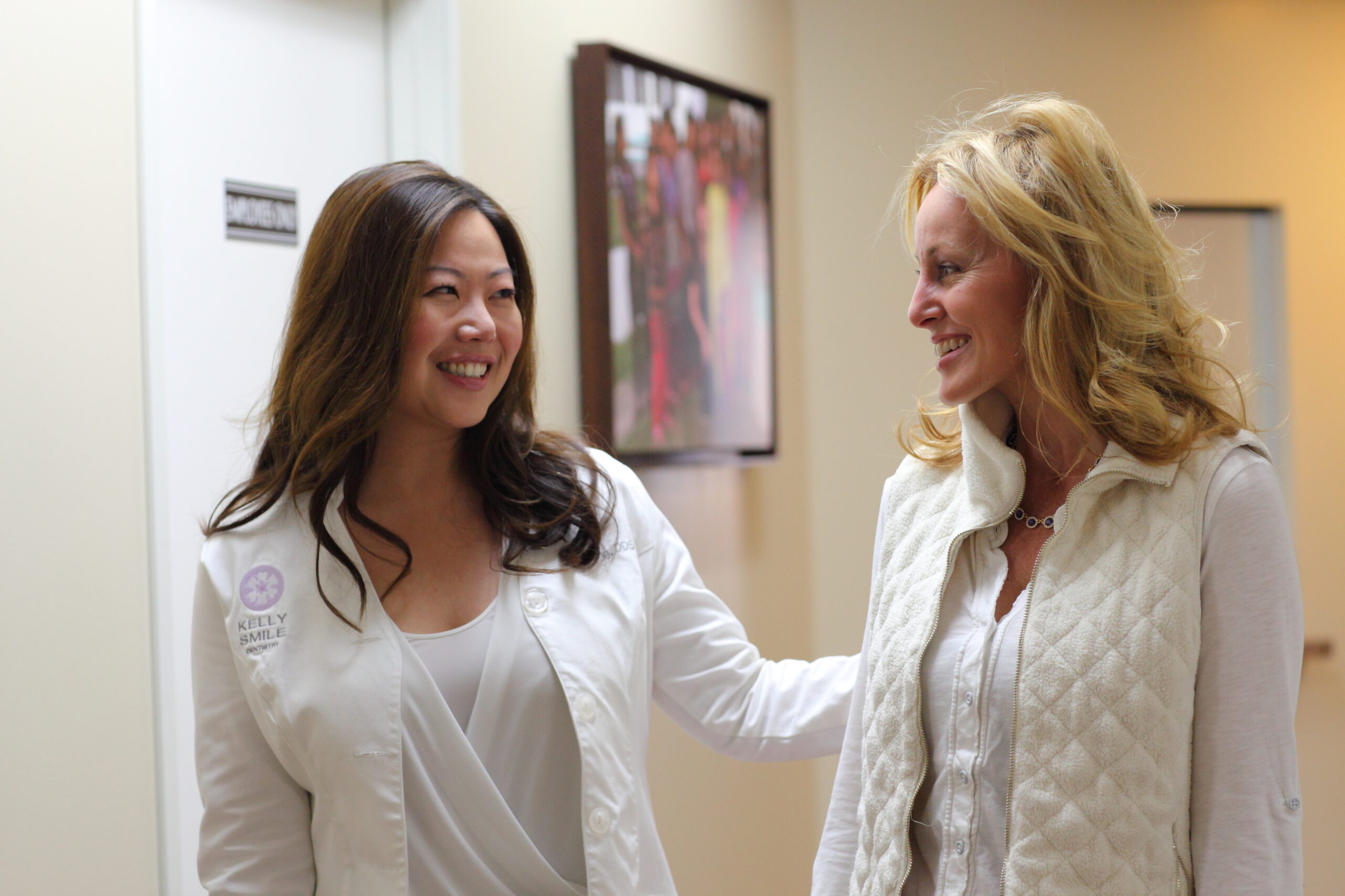 Dr. Kelly with patient